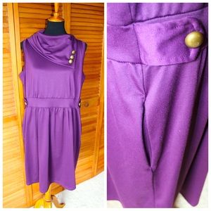 Monteau Eggplant Dress
